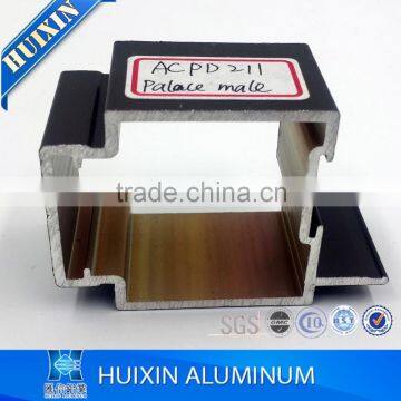 Anodized/powder coated/wood grain window and door aluminum aluminum profile price