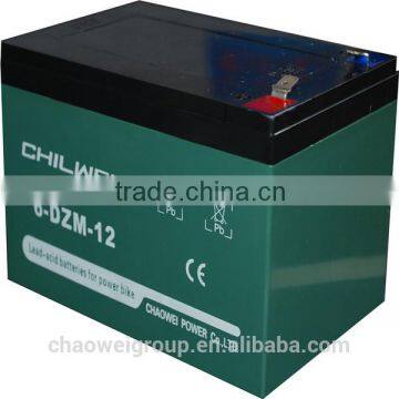 High power and high capacity Maintenance Free (MF) Battery for bicycle, 12V 12Ah