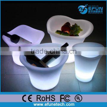 outdoor/indoor led pot,decorating led plastic flowerpots,plant pot with lighting