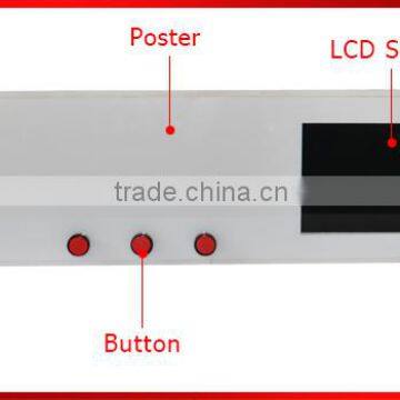 7 Inch TFT Restaurant Memory Card Battery Power External Push Button Lcd Advertising Player Mobile Advertising Screen photo-4