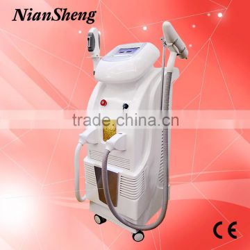 Professional 2 In 1 OPT SHR laser 2016 advanced opt hair removal beauty equipment with lowest price