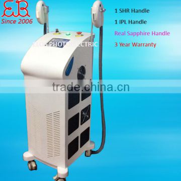 Remove Tiny Wrinkle AFT/OPT SHR Elight 640-1200nm IPL Epilator Device SHR Hair Removal 530-1200nm