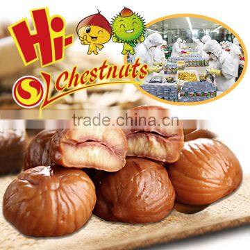 Hot sale roasted peeled organic Halal chestnut snack