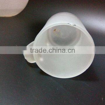 330 ml White Frosted Glass Coffee Cup With Handle photo-3