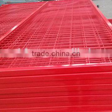 Portable Red Colour 6ftX10ft coating Temporary Fence Panel