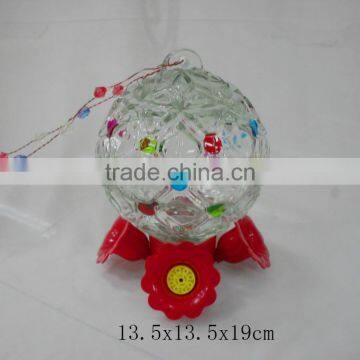 5.5"Round glass bird feeder