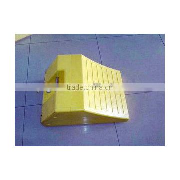 Heavy duty PU wheel chock for mining machine