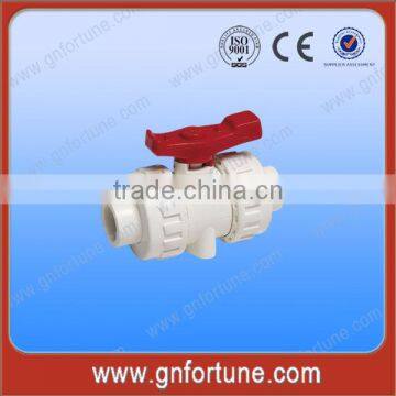 PVC Water Pipe Fittings Double Union Ball Valve