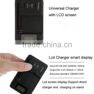 universal charger,Car Battery Charger ,multi-purpose battery charger with lcd screen For Samsung for iphone for HTC etc.