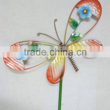 Newest Metal Butterfly Stake 2015 Butterfly Garden Stake Butterfly Pick Painted Butterfly Garden Stakes Butterfly Garden photo-3