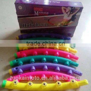 New Design 8sections DIY Assembled Magnetic Therapy Hula Hoop/Weighted Detachable 98cm PP Hula Hoop photo-6