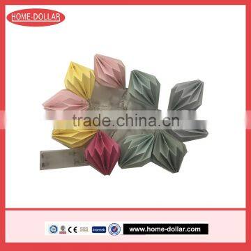 Pastel Coloued Paper Garland With 10 Warmwhite LED photo-2
