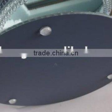 Round Beveled Mirror Plates,center Piece Plate photo-2