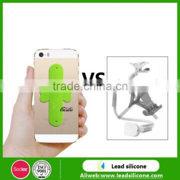 Silicone 3M Sticky Mobile Phone One Touch-U Stand Holder photo-3