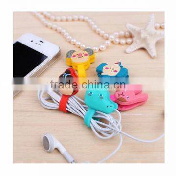 2014 MP3 MP4 Earphone Silicone Bobbin Winder/Cable Holders