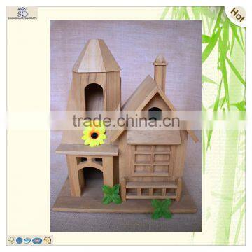 best selling unfinished natural antique wood house castle