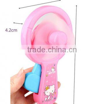 Cheap Plastic Mini Handy Dynamo Fan for Kids in Summer photo-2