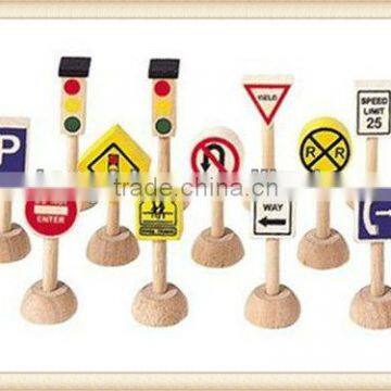 Wooden Traffic Sign