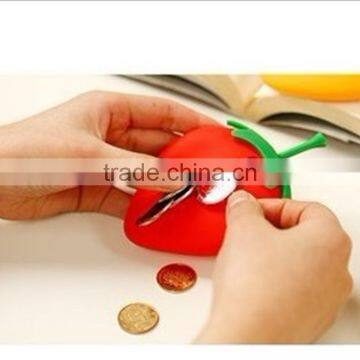 New Design Strawberry Silicone Key and Coin Bag Key Holder Promotion Gift photo-3