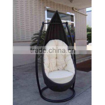 1 Person Rattan Bullet Hanging Chair For Sell