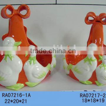 Ceramic Easter gift \ candy holder \ fruit basket