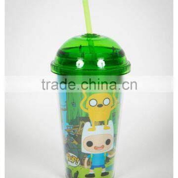 Clear Dome Lid Tumbler Double Wall photo-6