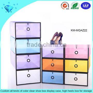Cheap Transparent Plastic Slide Out Acrylic Shoe Box photo-6