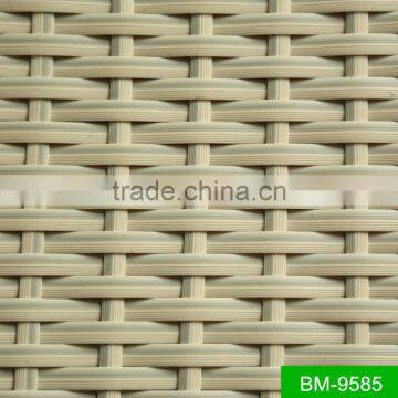 SGS tested white color plastic poly rattan material for furniture procucts