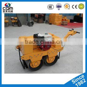 Stable Quality Electric Start Walk Behind Double Drum Road Roller photo-3