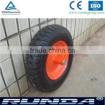 16 inch Pneumatic plastic rims and rubber wheel 4.00-8