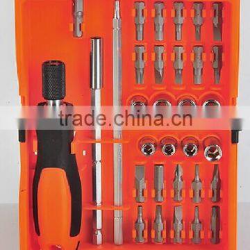 32pc quick release screwdriver set