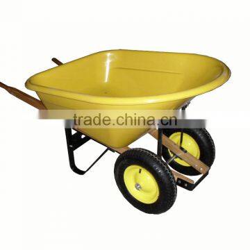 8cuft poly Wheel Barrow (wooden handles)