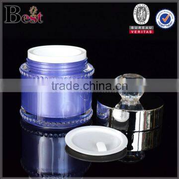 1oz Purple Empty Acrylic Double Wall Cosmetic Jar photo-3