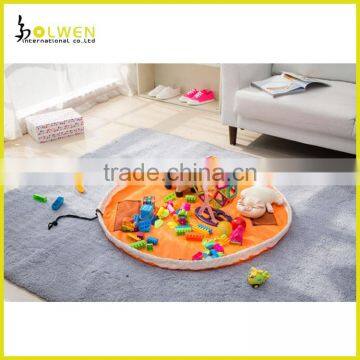 Foldable Kids Toy Storage Bag Outdoor Playing Mat Toys Organizer