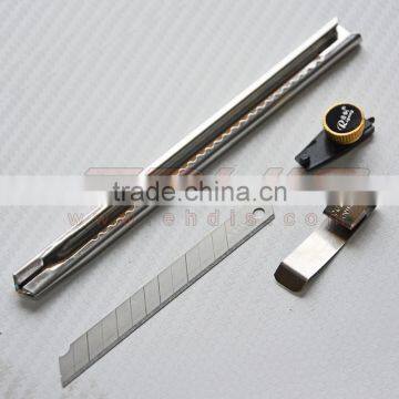 stainless steel cutter knife mini plastic retractable cutter