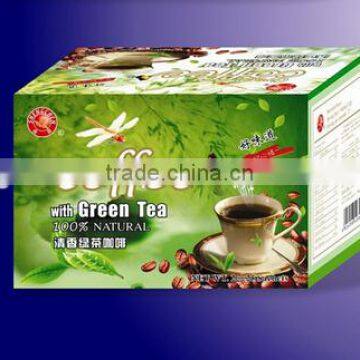 green tea with coffee, 50g bagged coffee, instant coffee, 100% natural