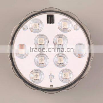 1Pc Remote Control RGB 10LED Multi-function Underwater Light For Diving/fish Lamp photo-4