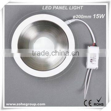 Aluminum recessed 15W COB downlight, led panel light