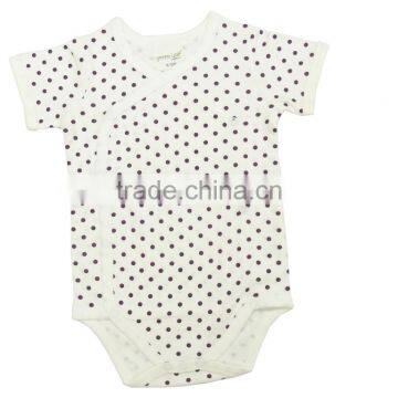 Organic Cotton Long Sleeve Newborn Baby Rompers With Organic Baby Kimono Bodysuits and New Style Baby t Shirts photo-3