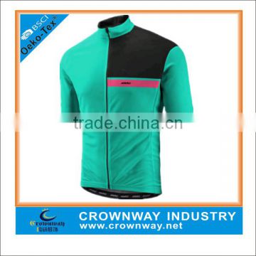 wholesale short sleeve bike wear cycling jerseys with Rubberised seam tab