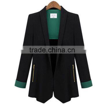 2015 New Model Ladies Elegant Good Quality Classic Look Office Wear Workwear Half Sleeve Formal Jacket photo-4