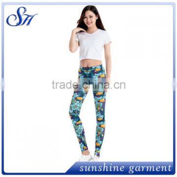 2017 Printed Spandex Woman Leggings KX004 photo-2
