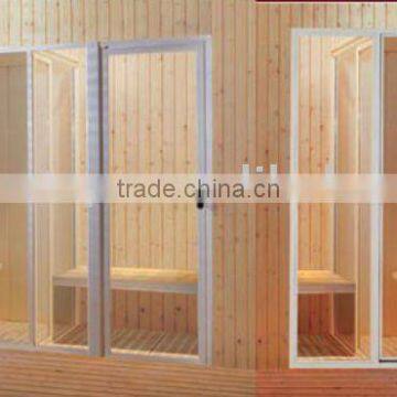 luxurious steam sauna room