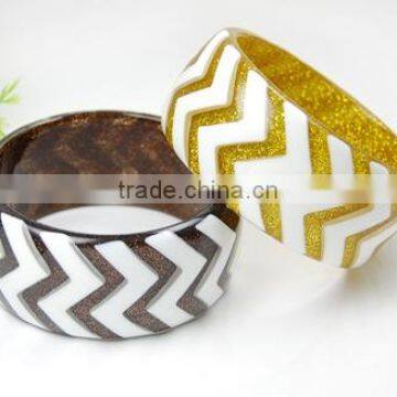 Fashion jewelry resin wholesale bangles China alibaba supplier