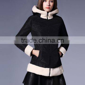 Ladies Fashionable Mid-long Hooded Quilting Jacket photo-2