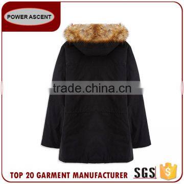Men Winter Polyester Made Padded Quilting Jacket With Fur Hood photo-2