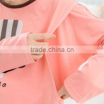 Zm31172a Maternity Nursing Dress Casual Women Pajamas Set photo-2