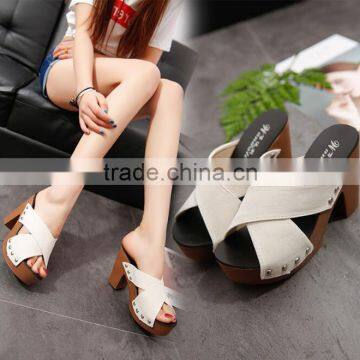 Zm50244b Summer New Style Lady Shoe Chunky Heels Fashion Sandals Women photo-2