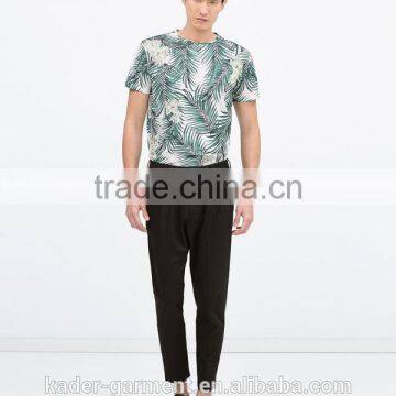 New Collection Korean Floral Print T shirt, Mens Sublimation T shirt, Beach Wear