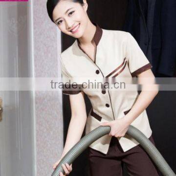 Custom Cheap the Fashion Housekeeping Hotel Staff Uniform photo-2
